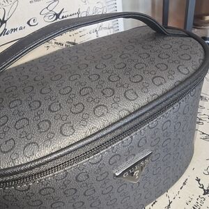 GUESS Charcoal Monogram Toiletry Bag